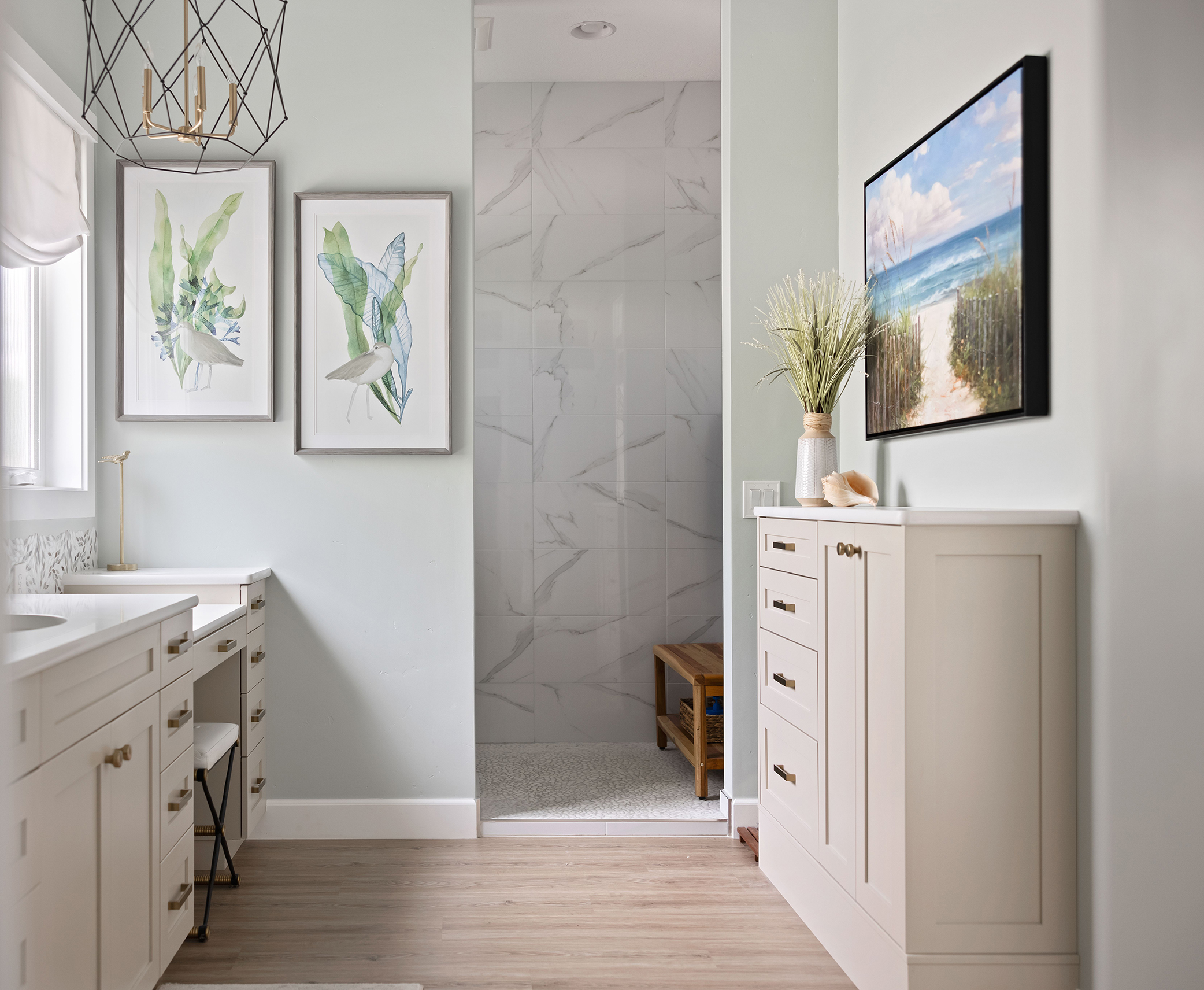 Custom bathroom cabinetry by Hawkins Designs Team in Charlotte, NC.